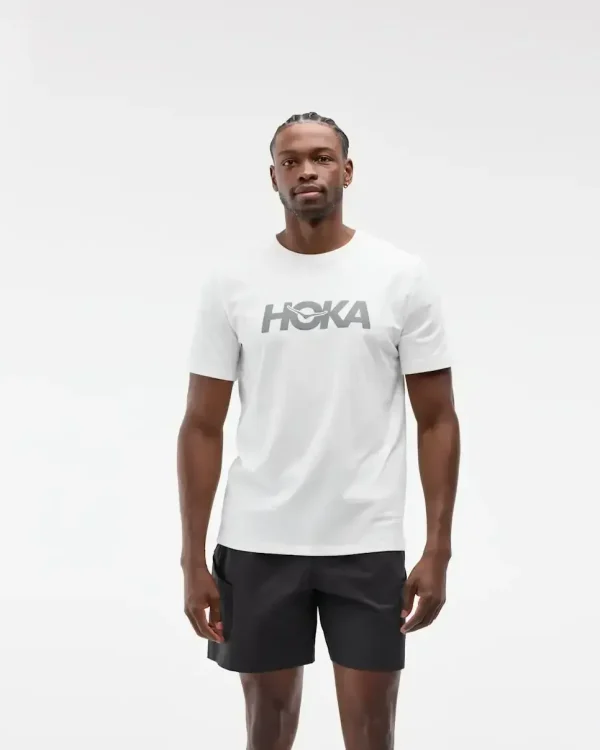 HOKA Core Logo Graphic Tee White