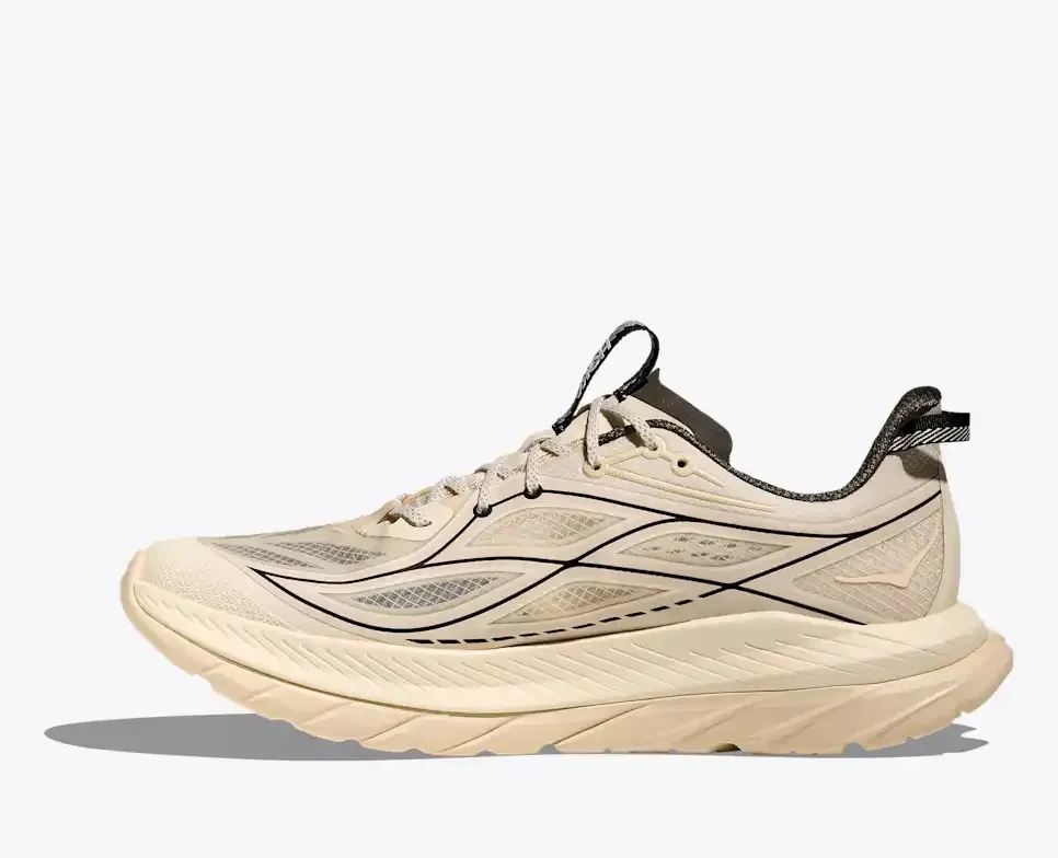 HOKA Mach Remastered Eggshell Asphalt Grey